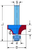 ISO Fräser - HM R 6.3mm, Schaft 8 mm_1
