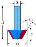 ISO Fräser - Fasen Z2 24x12x7x10x40 45G 8mm_1