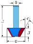 ISO Fräser - Fasen Z2 24x12x7x10x40 45G 8mm