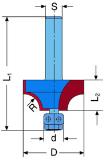 ISO Fräser - HM R 6.3mm, Schaft 8 mm_1